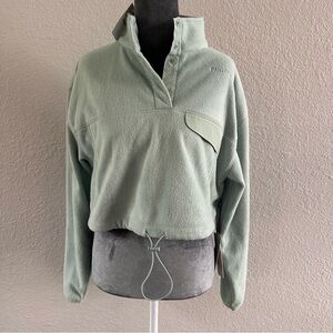 Pantone‎ x Forever 21 Sage Green Cropped Pullover | Size L | NWT